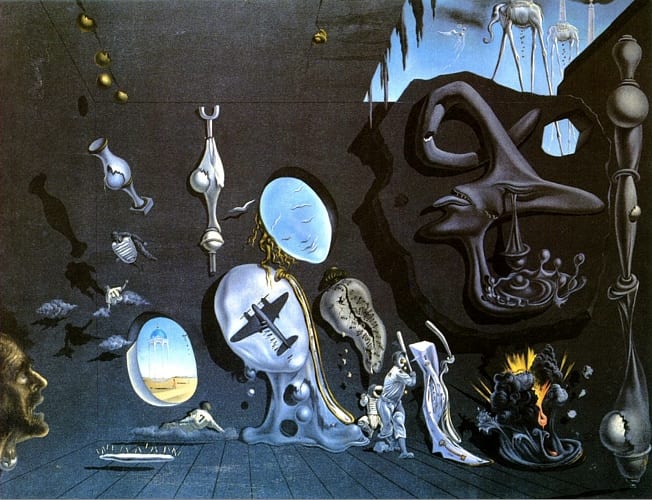 Melancholy atomic, Salvador Dalì, 1945, Olio su tela, Museo Nacional Centro de Arte Reina Sofia, Madrid